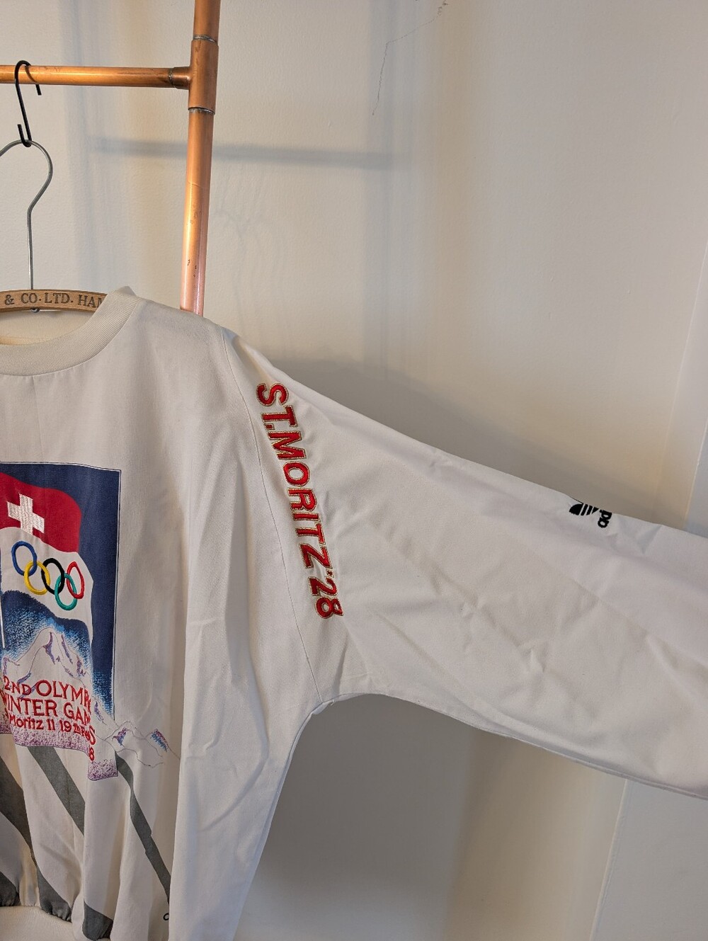 ๐ฅ80'S RARE ADIDAS Vintage Olympic Sweatshirt - Made in HONG KONG๐ฅ *UNISEX*- XL - Picture 5 of 16